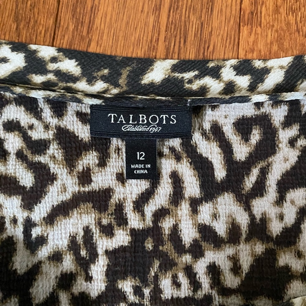 Talbots blouse-sz 12 - Picture 2 of 12